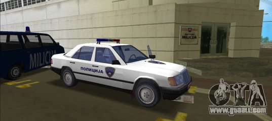 North Macedonian Police Mercedes for GTA Vice City