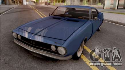 Chevrolet Camaro 1967 Blue for GTA San Andreas