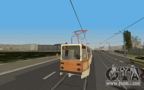 Tram KTM-5M3 from the game City Car Driving for GTA San Andreas