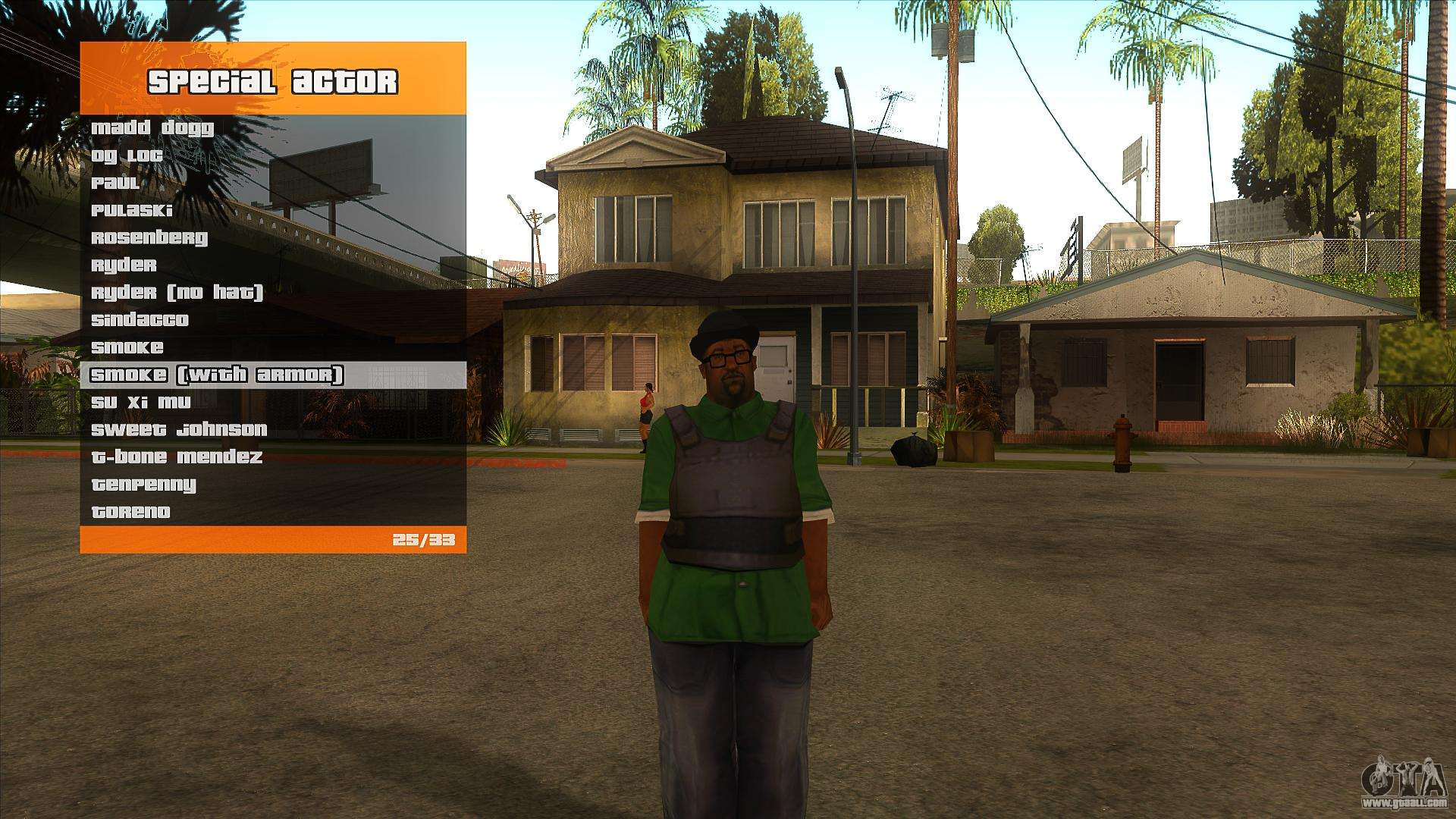 R'-TRAINER V2.0.1 - menu cheat for GTA San Andreas