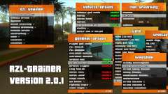 R'-TRAINER V2.0.1 - menu cheat for GTA San Andreas