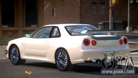 2003 Nissan Skyline R34 GT-R for GTA 4