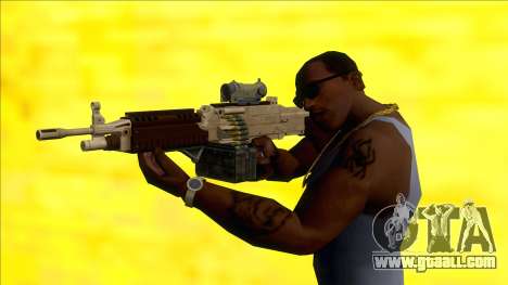 GTA V Combat MG Army All Attachments Small Mag for GTA San Andreas