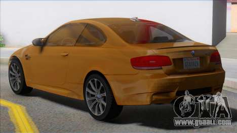 BMW M3 E92 Yellow Coupe for GTA San Andreas