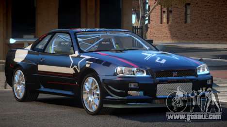 2003 Nissan Skyline R34 GT-R PJ1 for GTA 4