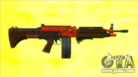 GTA V Combat MG Orange Grip Big Mag for GTA San Andreas