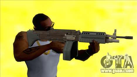 GTA V Combat MG  Black Big Mag for GTA San Andreas