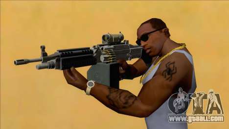 Combat MG Platinum Scope Big Mag for GTA San Andreas