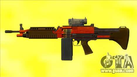 GTA V Combat MG Orange Scope Big Mag for GTA San Andreas