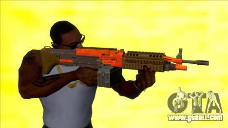 GTA V Combat MG Orange Small Mag for GTA San Andreas