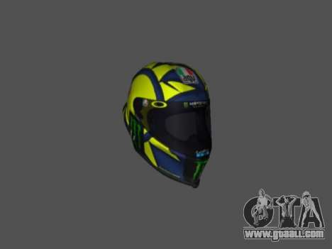 AGV PISTA GP-R Helmet Valentino Rossi 2019 for GTA San Andreas