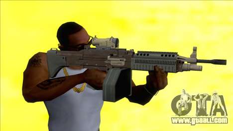 GTA V Combat MG Black Scope Big Mag for GTA San Andreas
