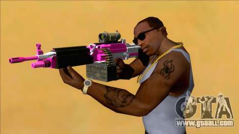 GTA V Combat MG Pink Scope Small Mag for GTA San Andreas
