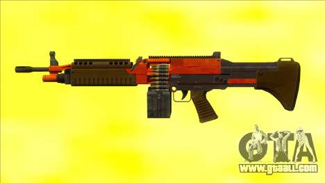 GTA V Combat MG Orange Small Mag for GTA San Andreas