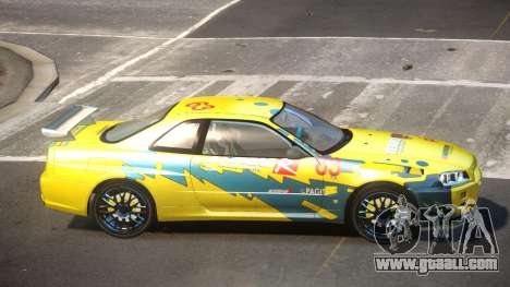 2003 Nissan Skyline R34 GT-R PJ5 for GTA 4