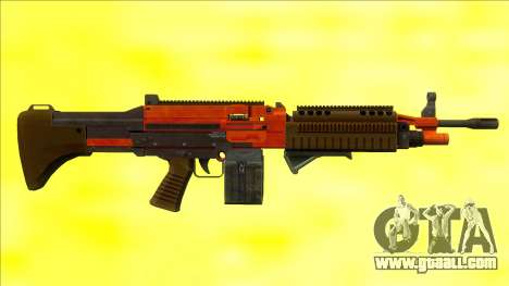 GTA V Combat MG Orange Grip Small Mag for GTA San Andreas