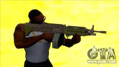 GTA V Combat MG Green Grip Big Mag for GTA San Andreas