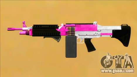 GTA V Combat MG Pink Grip Big Mag for GTA San Andreas