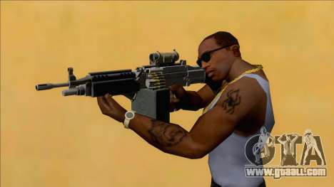 Combat MG Platinum All Attachments Big Mag for GTA San Andreas
