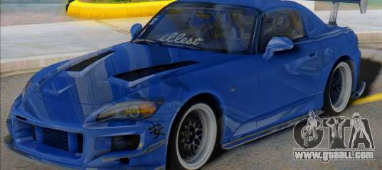 HONDA S2000 Blue with Spoiler