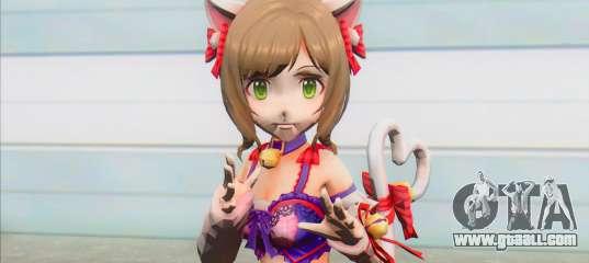 CGSS Miku Maekawa Cat Party Skin