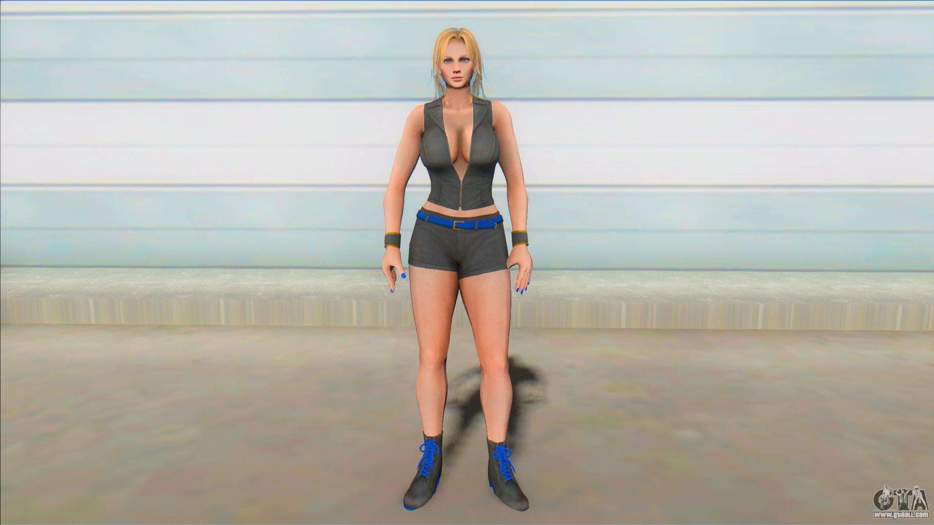 DOA Tina Armstrong Short Leather Suit V1 for GTA San Andreas
