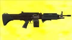 GTA V Combat MG Black Grip Small Mag for GTA San Andreas