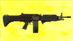 GTA V Combat MG Black Grip Big Mag for GTA San Andreas