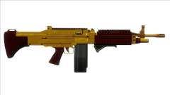 GTA V Combat MG Gold Grip Big Mag for GTA San Andreas