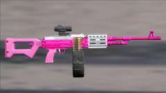 GTA V Shrewsbury MG Pink Scope (Deafault clip) for GTA San Andreas