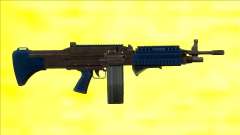 GTA V Combat MG LSPD Grip Big Mag for GTA San Andreas
