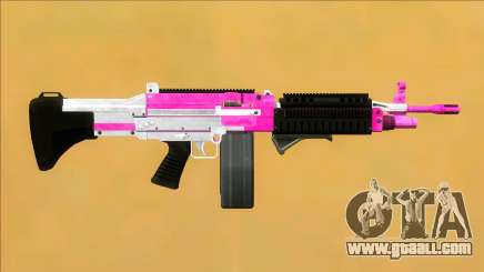 GTA V Combat MG Pink Grip Big Mag for GTA San Andreas