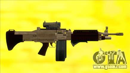 GTA V Combat MG Army All Attachments Big Mag for GTA San Andreas