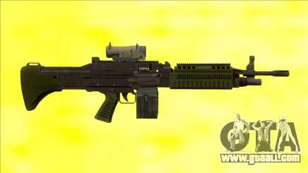 GTA V Combat MG Green Scope Small Mag for GTA San Andreas