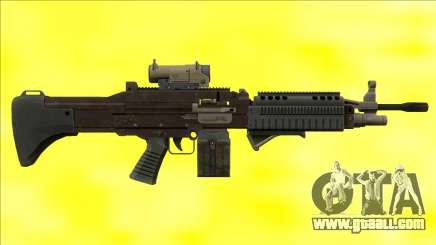 GTA V Combat MG black All Attachments Small Mag for GTA San Andreas