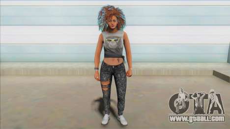 GTA Online Skin Ramdon Female Big Afro 1 for GTA San Andreas