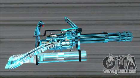 Weapons Pack Blue Evolution (minigun) for GTA San Andreas
