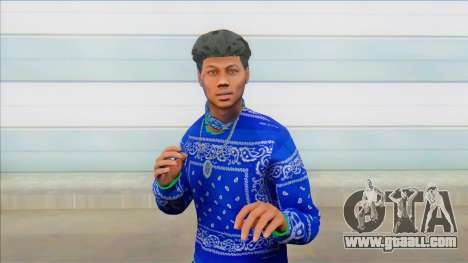 Skin Blueface for GTA San Andreas