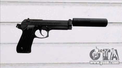 Beretta 92FS Suppressed for GTA San Andreas