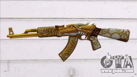 AK47 GOLD DRAGON for GTA San Andreas