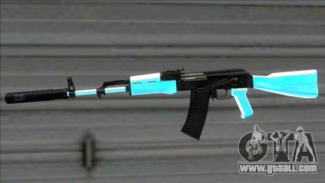 Weapons Pack Blue Evolution (ak47) for GTA San Andreas