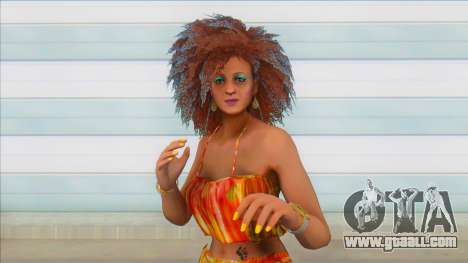 GTA Online Female Big Afro Dress V1 for GTA San Andreas