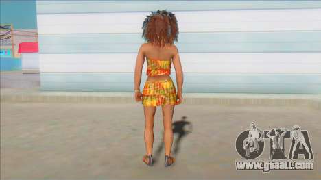 GTA Online Female Big Afro Dress V2 for GTA San Andreas