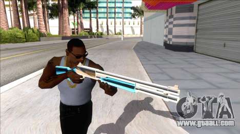 Weapons Pack Blue Evolution (chromegun) for GTA San Andreas