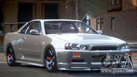 Nissan Skyline R34 BS Drift for GTA 4