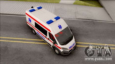 Fiat Ducato 2020 Serbian Ambulance for GTA San Andreas