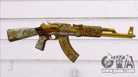 AK47 GOLD DRAGON for GTA San Andreas