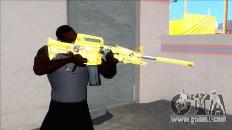 CrossFires M4A1 Iron Beast Noble Gold for GTA San Andreas