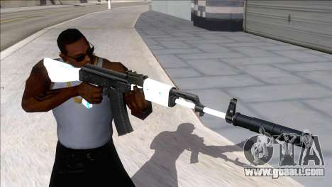 Weapons Pack Blue Evolution (ak47) for GTA San Andreas