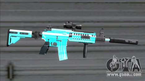 Weapons Pack Blue Evolution (m4) for GTA San Andreas